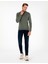 Erkek Duman Slim Fit Yarım Balıkçı Yaka Basic Triko Kazak 50296614-VR210 4
