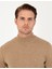Erkek Camel Melanj Slim Fit Yarım Balıkçı Yaka Basic Triko Kazak 50296548-VR122 2