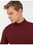 Erkek Bordo Slim Fit Yarım Balıkçı Yaka Basic Triko Kazak 50256965-VR014 2