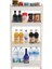Slim Tekerlekli Organizer 4lü Raf Beyaz 3
