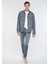 Erkek Gri Jean Pantolon - M001070-83703 2