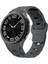- Samsung Watch 5 44mm 20mm - Kordon Futbol Desenli Spor Tasarımlı Silikon Kordon - KRD-116 - Koyu Gri - T32941 1