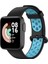 - Xiaomi Redmi Watch 2 Lite - Kordon Silikon Kordon Krd-02 - Siyah-Mavi 1