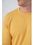 Erkek Sarı Pamuklu Bisiklet Yaka Triko Kazak TRIST-1101 5