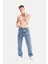 Erkek Basic Baggy Bol Kesim Denim Pantolon 1