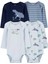 Erkek Bebek Uzun Kollu Body Set 4'lü Paket 1