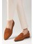 River Taba Süet Renk Kadın Loafer Günlük Düz Ayakkabı 3