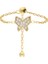 Zincirli Kelebek Yüzük 718855 Gold 1