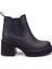 DZA07-8962200 Siyah Günlük Platform Topuklu Kadın Bot 2