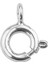 925 Ayar Gümüş Simit Halka Kolye Kilidi 1 Adet 5 mm 1