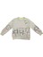 Kız Çocuk Önü ve Kolları Resim Desenli Şardonlu Bej Renk Sweatshirt 1