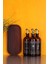 Ahşap Stantlı Amber Renk Cam 3'lü Zeyntinyağı Sıvıyağ Nar Ekşisi Şişesi 500 ml 3