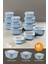 12LI 4X(600-1100-1800 Ml) Mikrodalga ve Difrize Uygun Vip Kapaklı Özel Saklama Kabı Seti Mavi 1