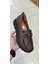 %100 Hakiki Deri 36-40 Ceviz Kahve Bayan Loafer Model Günlük Mevsimlik Tam Ortopedik Ayakkabı 1