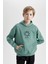 Erkek Çocuk Oversize Geniş Kalıp Kapüşonlu Cepli Sweatshirt D1909A824WN 1