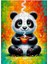 Ahşap Mdf Puzzle Yapboz Renkli Panda 120 Parça 25*35 cm 1