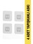 7 x 7 cm Süper Güçlü Yapışkanlı Banyo Askısı Yedek 4 Adet Sticker Raf Tutucu Askı 1
