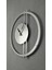 Dual Striped Dekoratif Metal Duvar Saati 60 x 58 cm 3