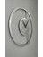 Dual Striped Dekoratif Metal Duvar Saati 60 x 58 cm 4