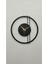 Dual Striped Dekoratif Metal Duvar Saati 50 x 48 cm 4