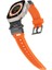 - Apple Watch 44MM - Kordon Metal Başlıklı Silikon Kordon KRD-108 - Starlight White 4