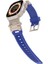 - Apple Watch 44MM - Kordon Metal Başlıklı Silikon Kordon KRD-108 - Starlight White 5