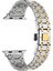 - ​​​Apple Watch 7 45mm - Kordon Metal Kordon - KRD-83 - Gümüş-Gold - T27078 1