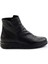 Siyah Hakiki Deri Kadın Bot & Bootie K02531271503 1