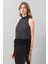 Otriş Aksesuarlı Halter Yaka Bluz Siyah K2513037_001 1
