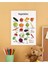 Vegetables-Sebzeler Ingilizce Çocuk Eğitim Tekli Pvc Poster 21X30 cm 1