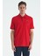 Tommy Life Kırmızı Yazı Nakışlı Baskı Detaylı Standart Kalıp Polo Yaka Erkek T-Shirt - 88239 1