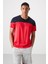 Kırmızı Polyester Nefes Alan Dokulu İnce Esnek Standart Fit Erkek Performans T-Shirt - 88386 1