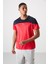 Kırmızı Polyester Nefes Alan Dokulu İnce Esnek Standart Fit Erkek Performans T-Shirt - 88386 4