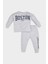 Erkek Bebek 2'li Takım Baskılı Selanik Kumaş Bisiklet Yaka Sweatshirt Jogger Eşofman Altı D5933A524WN 1
