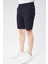Erkek Modal Karşımlı Chino Slim Fit Şort Lacivert 4