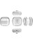 Airpods 4 Kılıf Kenarları Renkli Şeffaf Dilimli Silikon Redclick Airbag 40 Kılıf 2