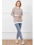 Bisiklet Yaka Çizgili Sweatshirt 2