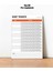 Habit Tracker Planlayıcı Yaz-Sil Pvc Poster 21X30 cm 1