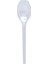 Plastik Şeffaf Sup Kaşık - Tatlı Kaşığı - 100 Adetlik 10 Paket - 1000 Adet 3