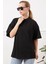 Baskısız Oversize T-Shirt 5