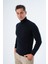Erkek Siyah %100 Pamuk Balıkçı Yaka Triko Kazak TRIST-1105 3