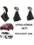 Peugeot 206 206+ Vites Topuzu ve Körük Seti Spor Tip Gri Dikişli 1