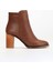 Kadın Deri Şık Topuklu Bot - Ceviz 3