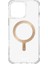 Apple iPhone 16 Pro Max Uyumlu Kılıf Magsafe Şarj Özellik Airbagli Şeffaf Saido Prime Kapak Gold 4