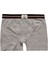 Erkek Çocuk Pamuklu Esnek Yumuşak Boxer Şort | Gri Melanj K0711 1