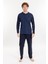Erkek 1004 Jakarlı Süprem Pijama Takımı Lacivert 2