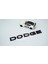 Dodge Bagaj Siyah Abs 3m 3D Yazı Logo Amblem 4