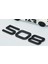 Peugeot 508 Ön Kaput 2022+ Parlak Siyah Abs Logo Amblem 3