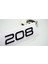 Peugeot 208 Ön Kaput 2022+ Parlak Siyah Abs Logo Amblem 1