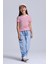 (Kids Girl) Çizgili Fitilli Tshirt 1